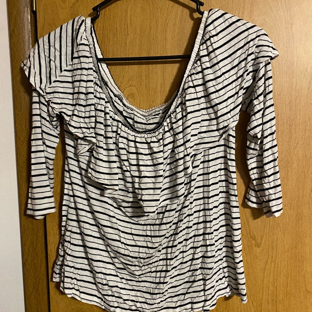 Off The Shoulder, Ruffled Top